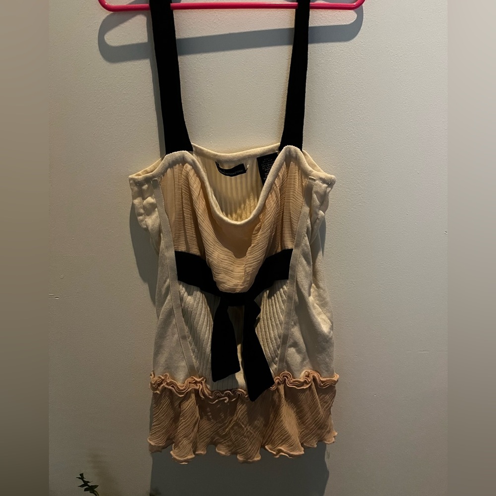 Thrifted coquette top